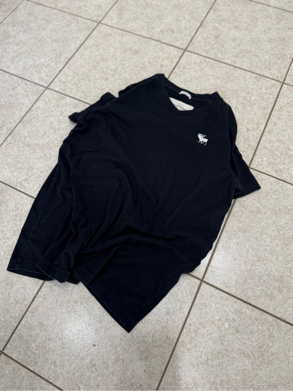 Abercrombie & Fitch muscle navy blue tshirt